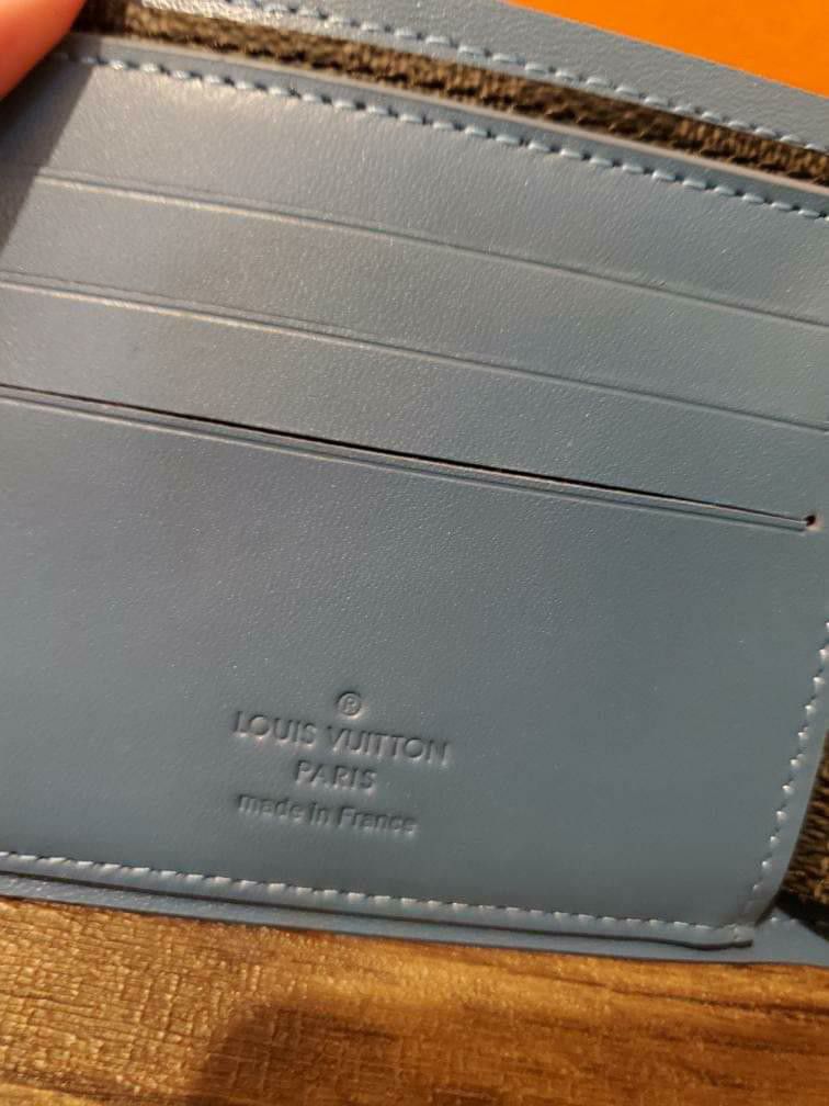 Wallet Louis Vuitton Blue in Other - 34559186