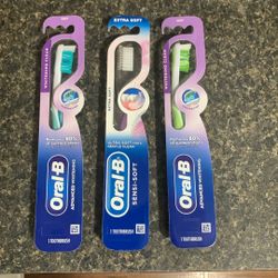 Oral B Toothbrushes-3 Items!