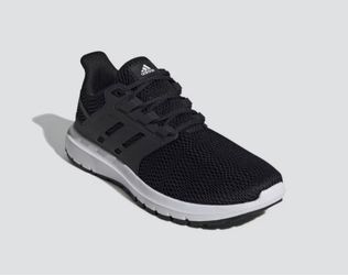 Adidas Men’s Black Running Sneakers – Size 8