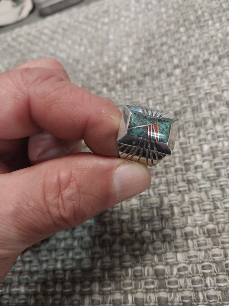 Vintage Sterling Inlaid Ring for Sale in Winchester, CA - OfferUp