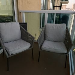 Outdoor Chairs Set Of 2 . MUST GO