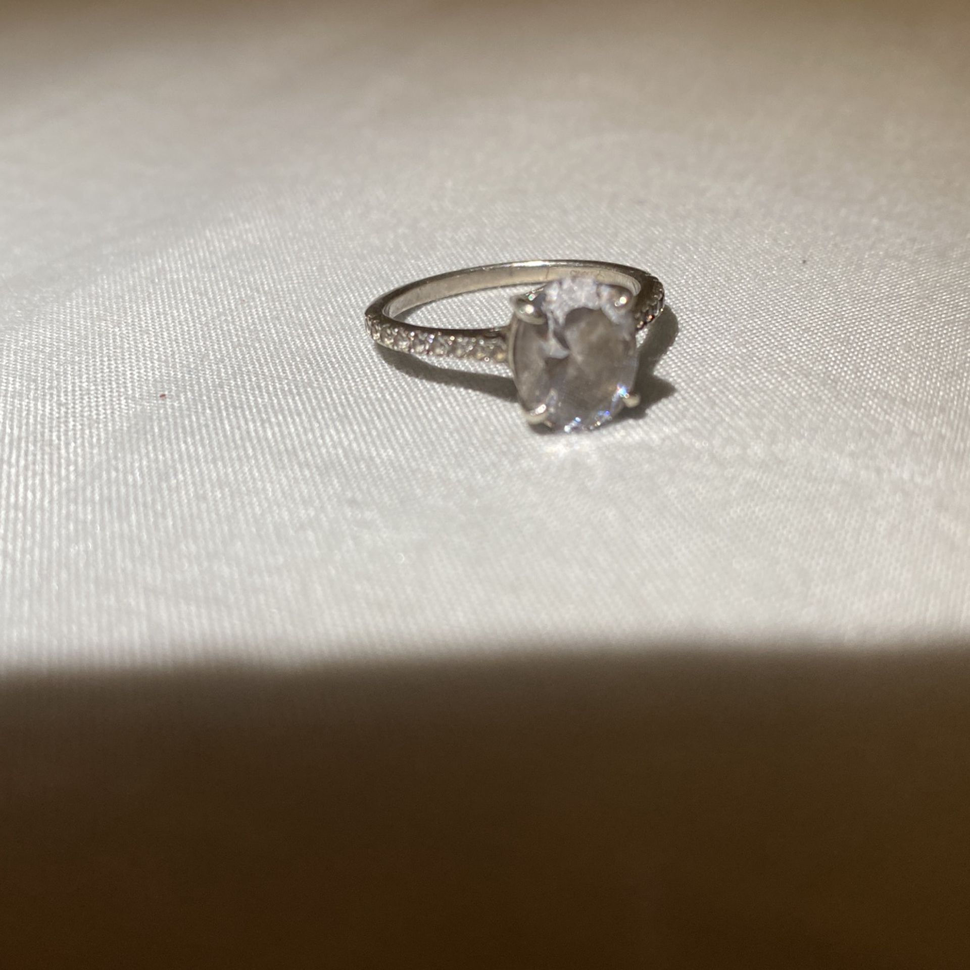 Silver Cubic Zirconia Ring  