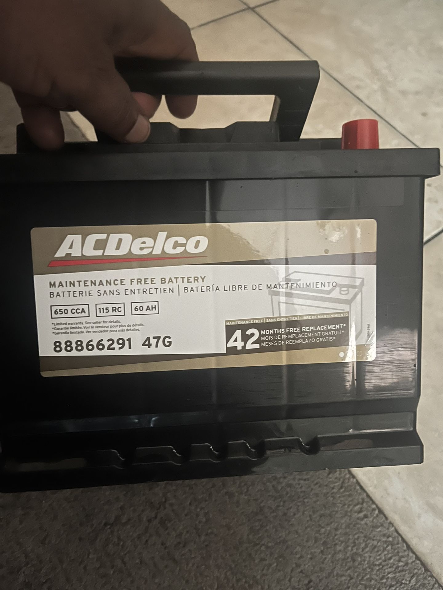 New Battery Ac Delco 47G