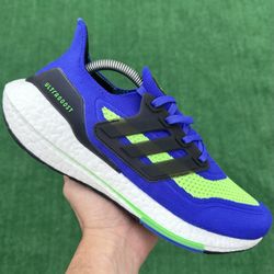 ADIDAS ULTRABOOST 21 “SONIC INK / GREEN” (Size 9, Men’s)