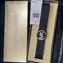 MK women leather belt