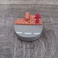 Sidewalk with Bricks and Fire Hydrant