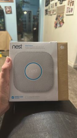 Brand New Nest Protect Wired 120V Smoke & Carbon Monoxide Alarm – White