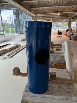 Commercial garbage cans with wipe dispenser