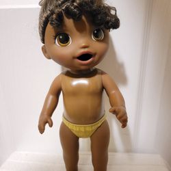 Baby Alive "African American Snacks Doll", Eats & Poops, "Waterplay Baby Doll"