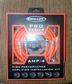 Concept Pro Series 4 Gauge Amp Kit Brand New In The Box