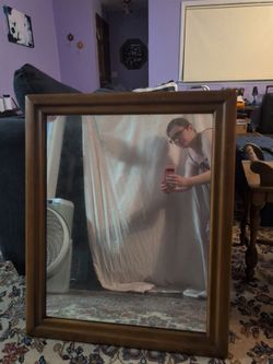 Antique Wooden Mirror