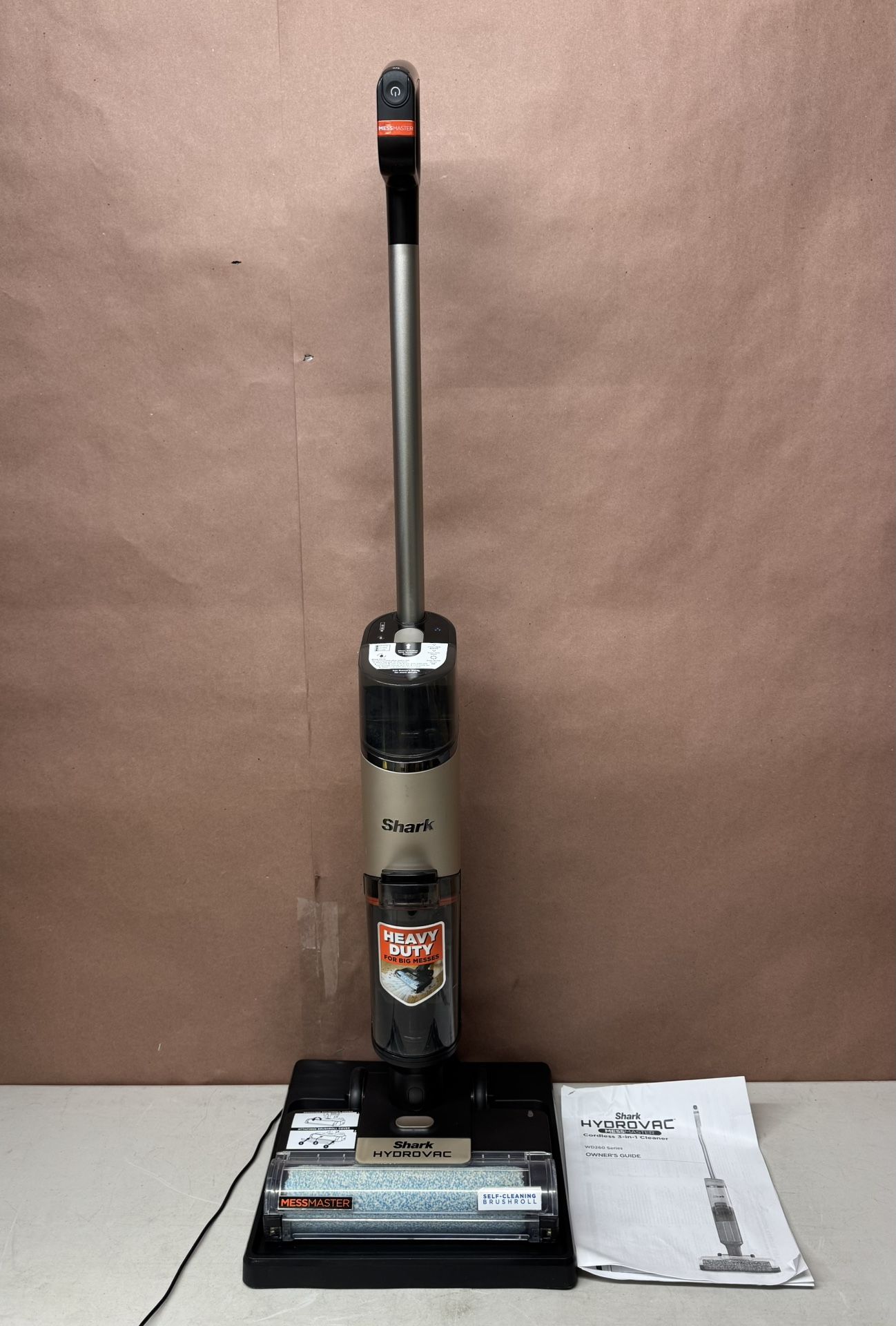 Shark HydroVac MessMaster Heavy Duty 3-in-1 Cordless Vacuum Mop and Self-Cleaning System - WD261