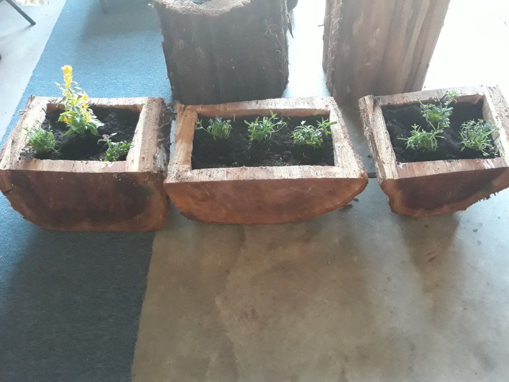 Half flower pots