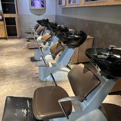 Salon Shampoo Backwash Stations – Chair + Sink + Cabinet – $300 Each (5 Available)