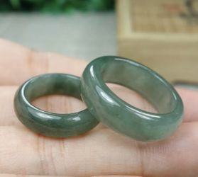 Organic jade certified A ring size 9 & 5