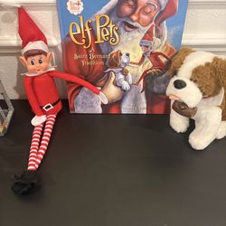 Elf on the Shelf Elf Pets Set w/ Saint Bernard Book & Plush Dog