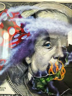  FTP Supreme Dice Art  Hundred Offwhite Boost Glass 350 Frame 15x21