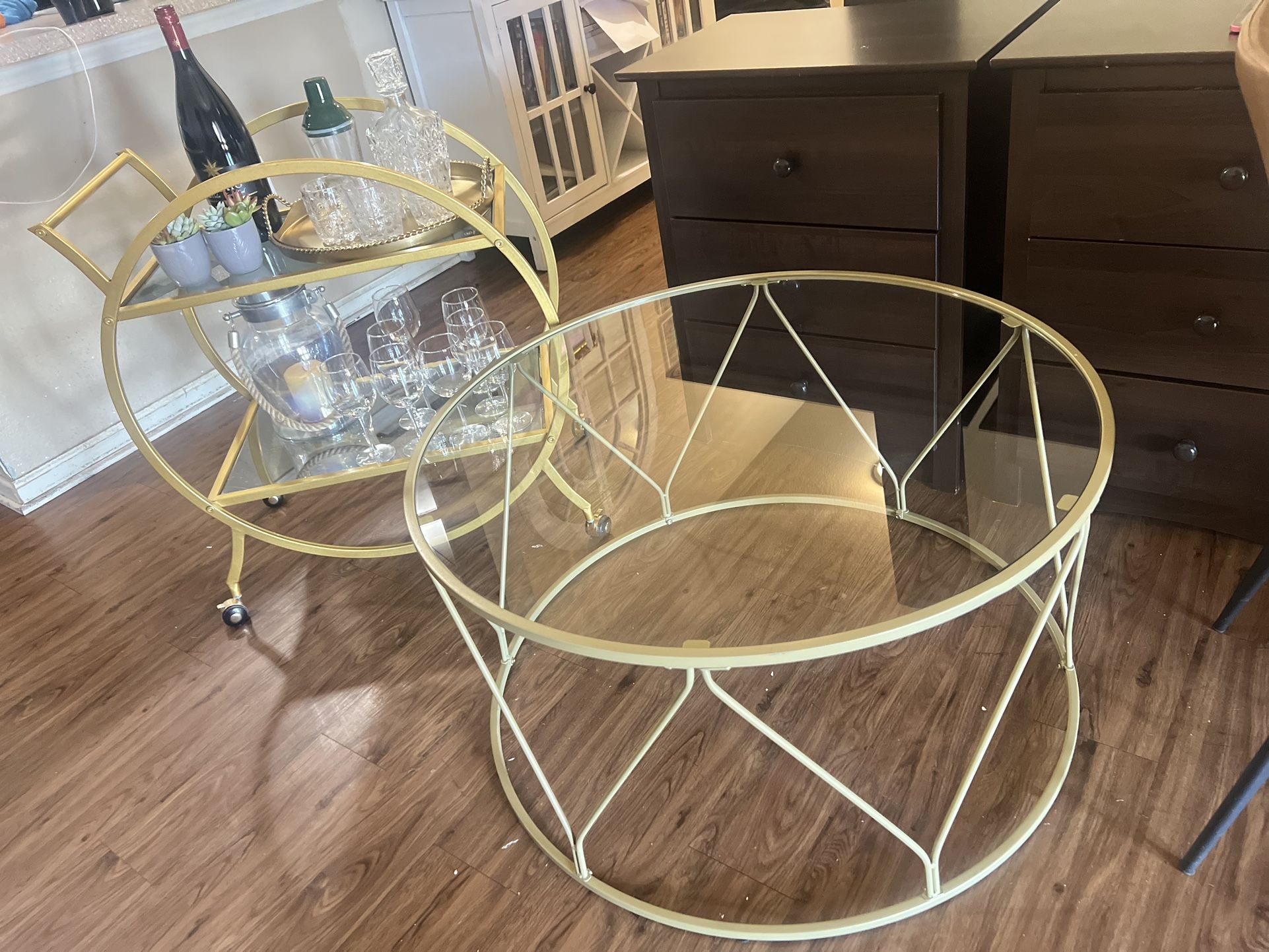 Bar Car And Coffee Table