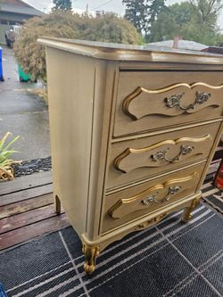 2 vintage French Provincial style nightstands