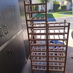 Wine Rack Wood 7 Pieces