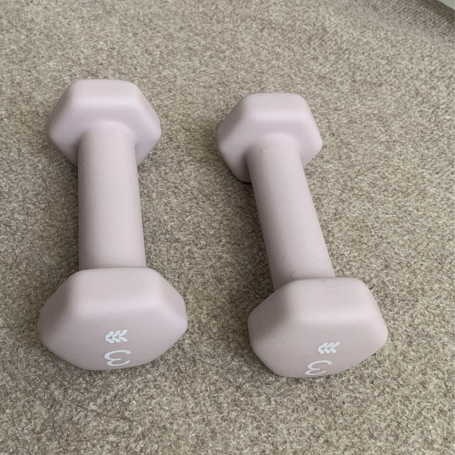 3 Pounds Exercise Hand Weights - 2 Weights