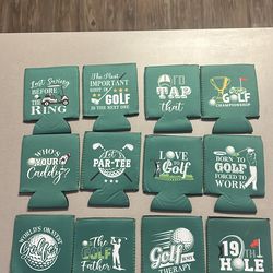 Golf themed Koozies - 12