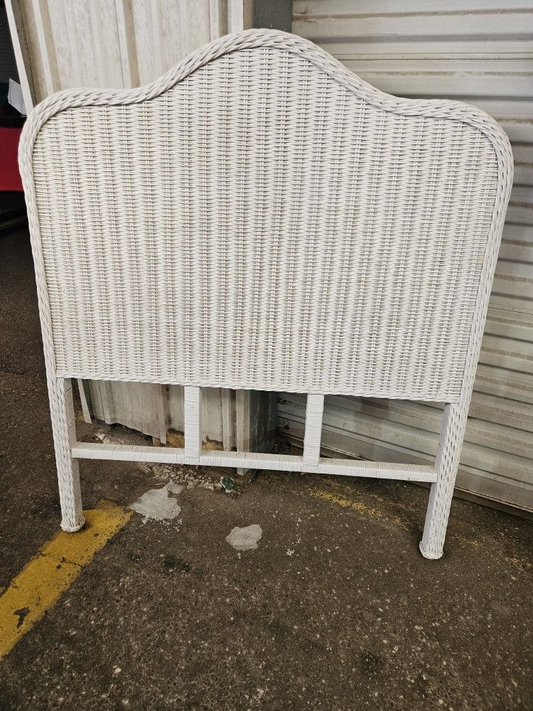 Twin Size Wicker Headboard