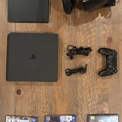 PS4 Slim With Accessories