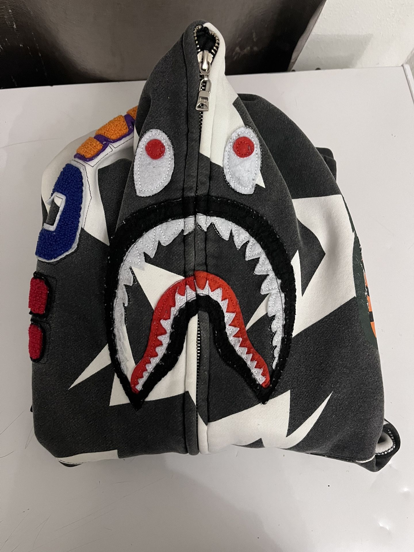 A Bathing Ape Bape Star Camo Shark Full Zip Hoodie