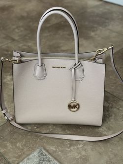 Michael Kors Women Large Leather Satchel Shoulder Bag Tote Purse Handbag PInk MK 