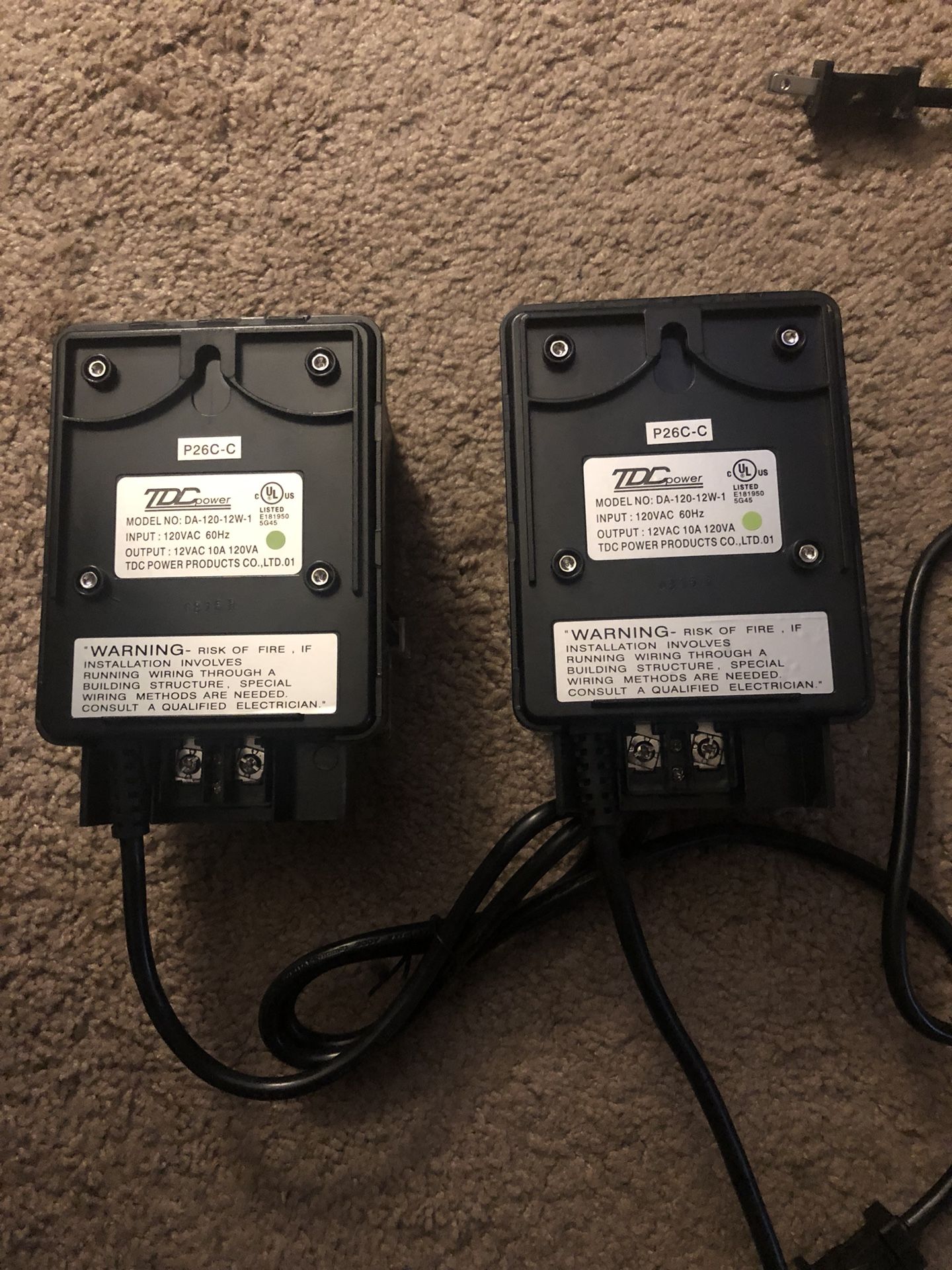 TDC Power DA-120-12W-1 Transformer 12v 120w Max Landscape Lighting Power Supply