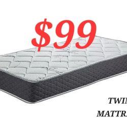 TWIN MATTRESS SPECIALS $99 FINANCING IS AVAILABLE VERY EASY TO QUALIFY NO CREDIT IS OK NO PROBLEMA