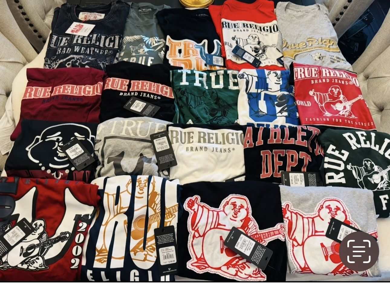 Mens 2xl And 3xl True Religion Shirts