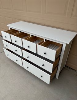 Dresser White 8 Drawers