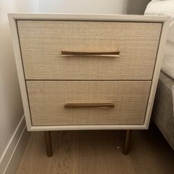 West elm Margot Raffia Nightstand Set Of 2