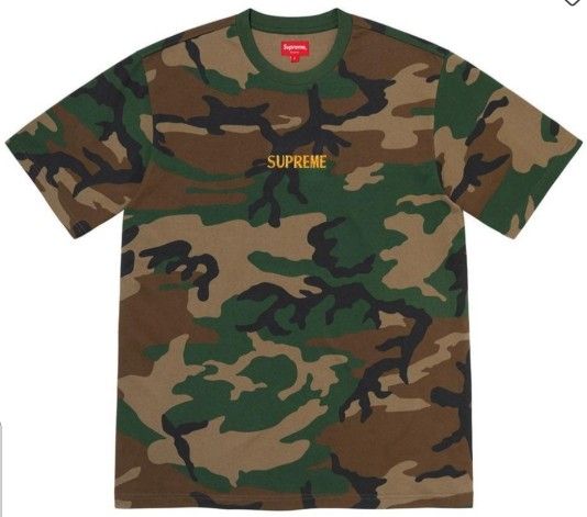 Supreme Bullion Logo Shirt (Camo) Medium