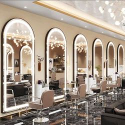 70 X 32 Led Arch Mirror with Stand