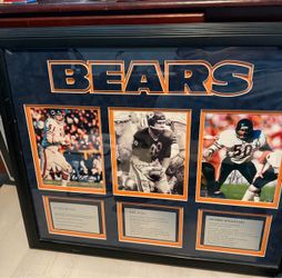 Chicago Bears Signed Framed Photo Collage