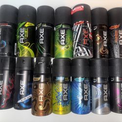 Old Vintage Collection Of Body Axe Spray 