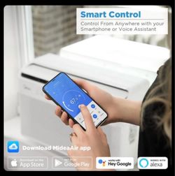$650 Original! Super Quiet !Easy installation!! Midea 12,000 BTU U-Shaped Window Air Conditioner–Cools up to 550 Sq. Ft., with Open Window Flexibility