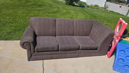 Brown couch 3 seater