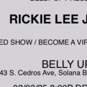 Rickie Lee Jones Tickets!!! 