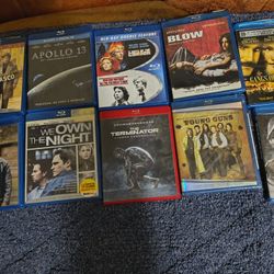 10 Blu-rays,  Three Of Them Brand New Never Open The Other Seven Brand New But Package Opened