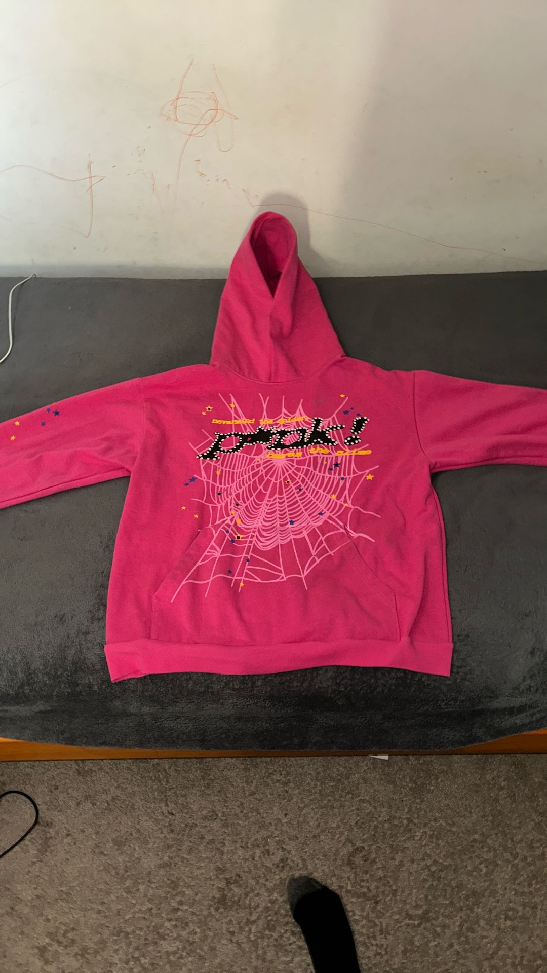 Sp5der Pink V2 Hoodie XL