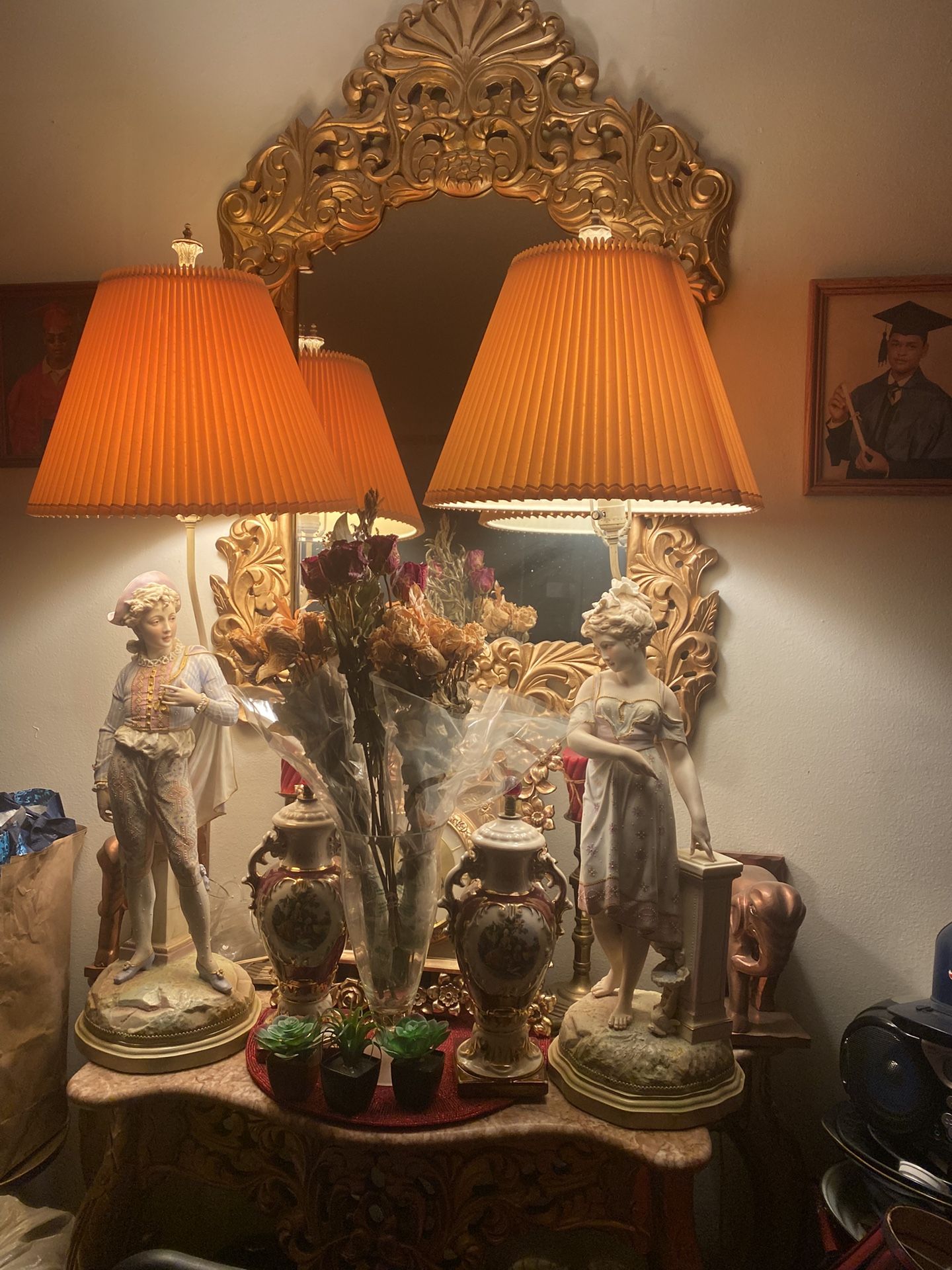 Beautiful Antique Lamp Set $125 each $250 set