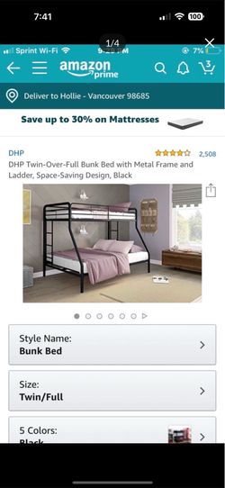 Bunk bed /twin over full) 2 mattress