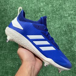 ADIDAS ADIZERO AFTERBURNER 5 “ROYAL BLUE / WHITE” METAL BASEBALL CLEATS (Sizes 11 and 11.5, Men’s Available)