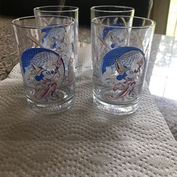 25 Year Celebration Walt Disney Glasses-Set Of 4