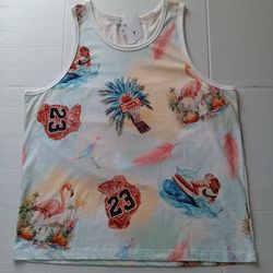 XXL Air Jordan Flight Essentials Flamingo Cotton Tank Top