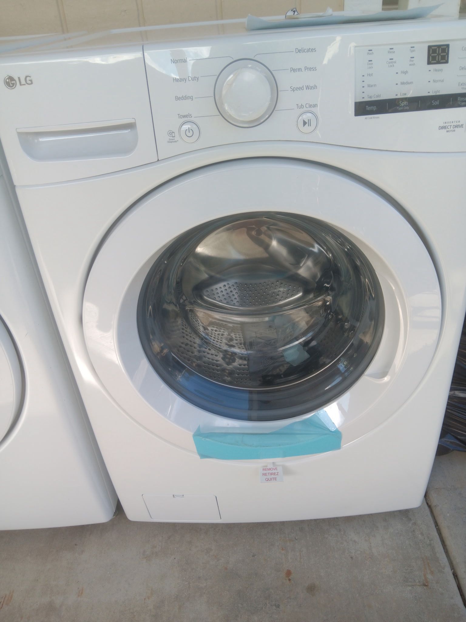 White LG Washer